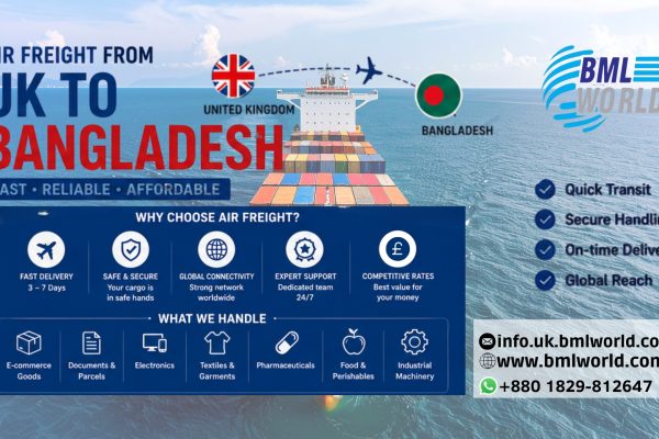 Learn the latest UK to Bangladesh air freight cost per kg, hidden charges, delivery time, and how to reduce cargo shipping expenses in 2026.