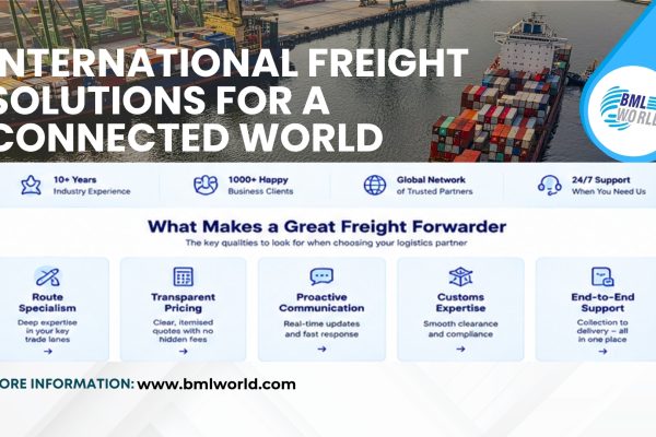 BML-World-Cargo-And-Logistics-International-Shipping.jpg BML World Cargo & Logistics provides professional international shipping solutions between the United Kingdom,European countries and Bangladesh. The service includes air & sea sea freight, door to door delivery, customs documentation assistance, commercial cargo, personal parcels, ecommerce shipment and electronics transport such as mobile phones and laptops. BML World ensures safe handling, proper packaging guidance and delivery coordination for individuals, families and businesses.#bmlworldltd